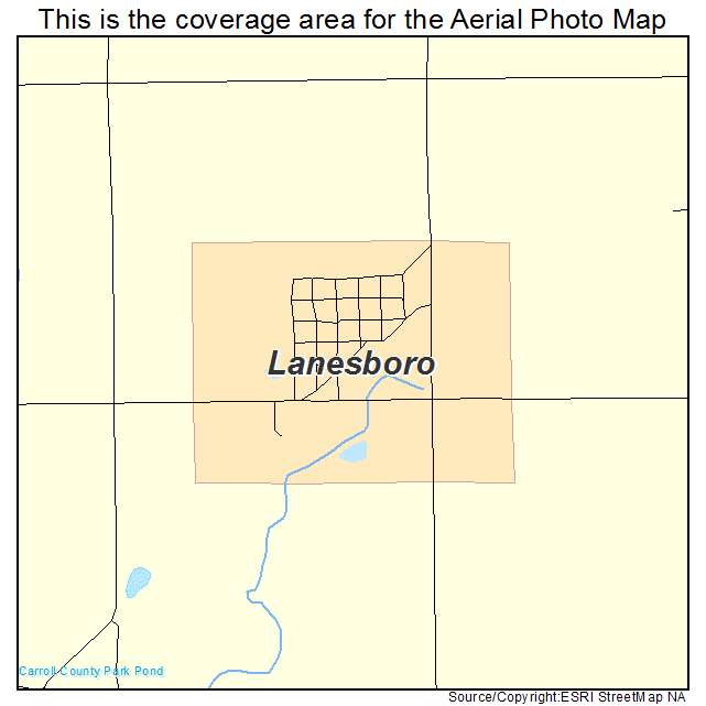 Lanesboro, IA location map 