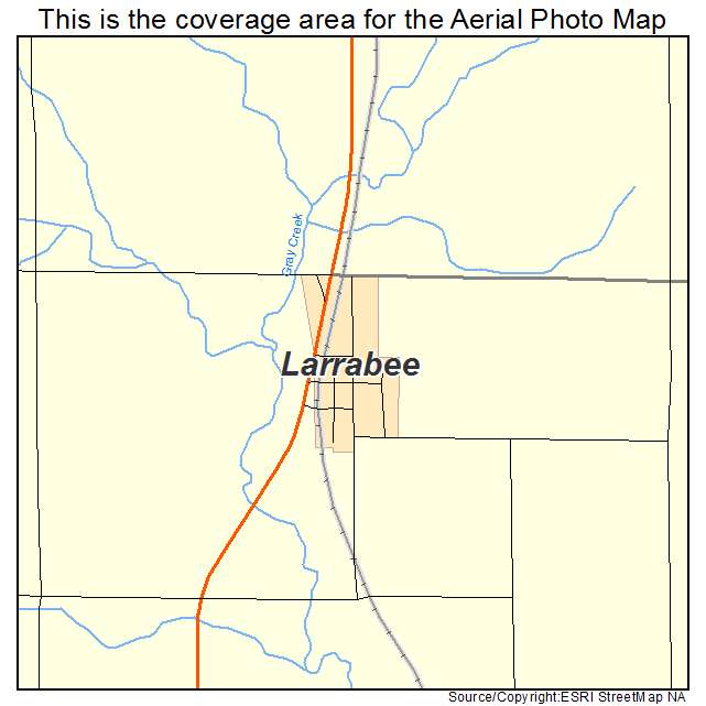 Larrabee, IA location map 