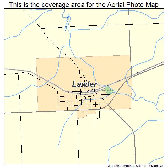 Lawler, IA location map 