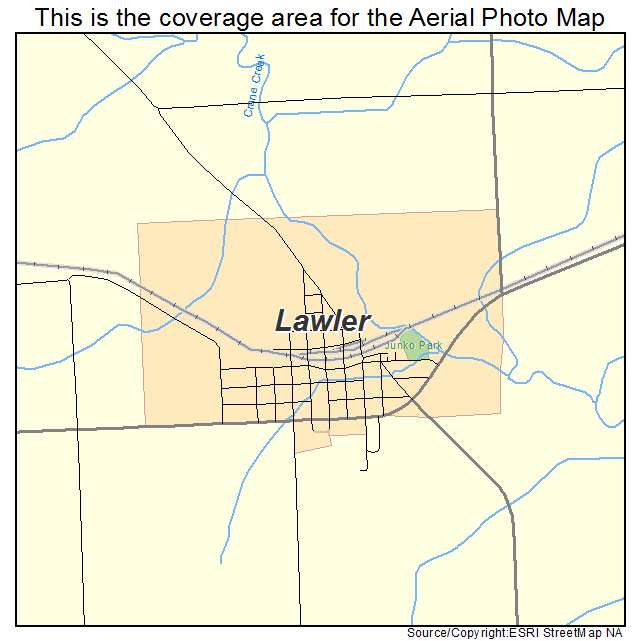 Lawler, IA location map 