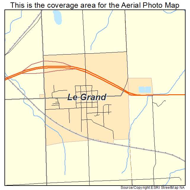 Le Grand, IA location map 