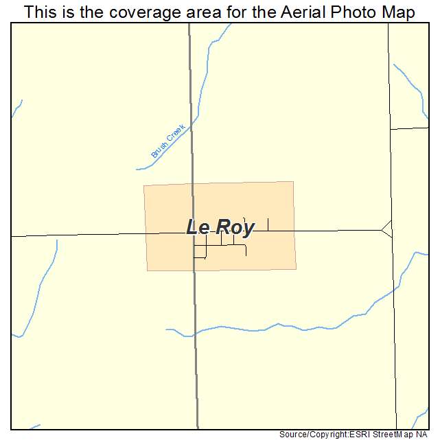 Le Roy, IA location map 