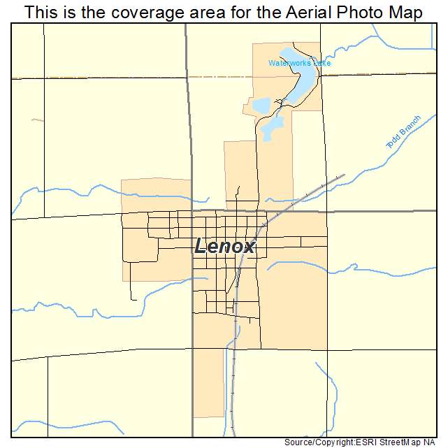 Lenox, IA location map 