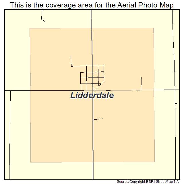 Lidderdale, IA location map 
