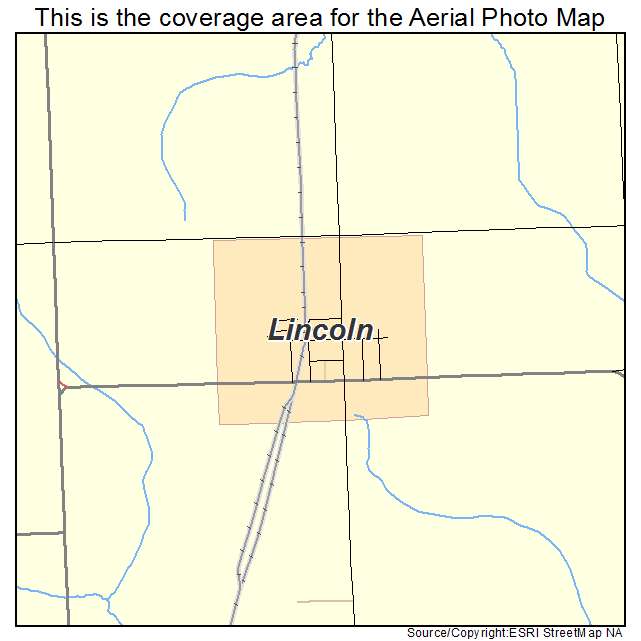 Lincoln, IA location map 
