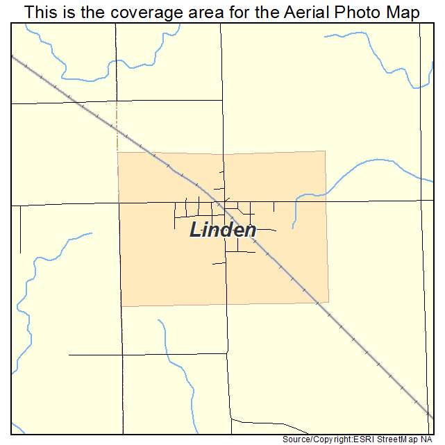 Linden, IA location map 