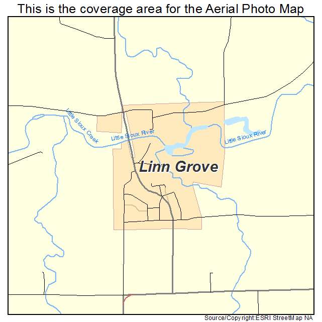 Linn Grove, IA location map 