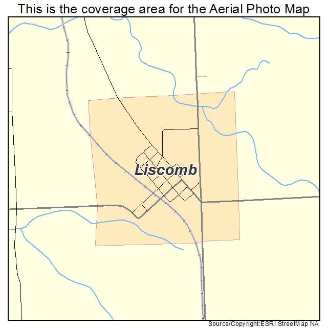 Liscomb, IA location map 
