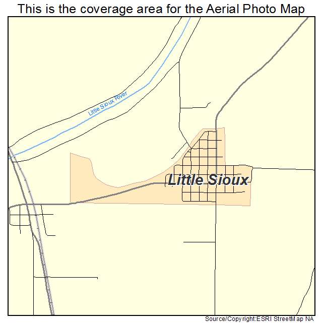 Little Sioux, IA location map 