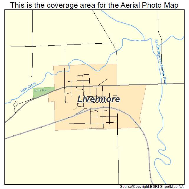 Livermore, IA location map 