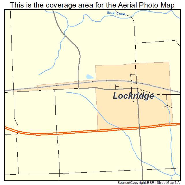 Lockridge, IA location map 