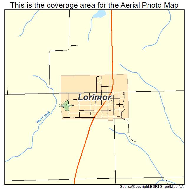 Lorimor, IA location map 