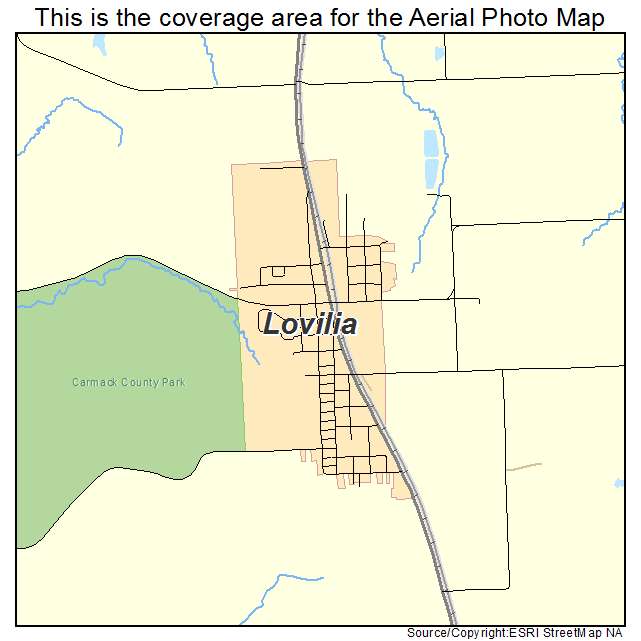 Lovilia, IA location map 