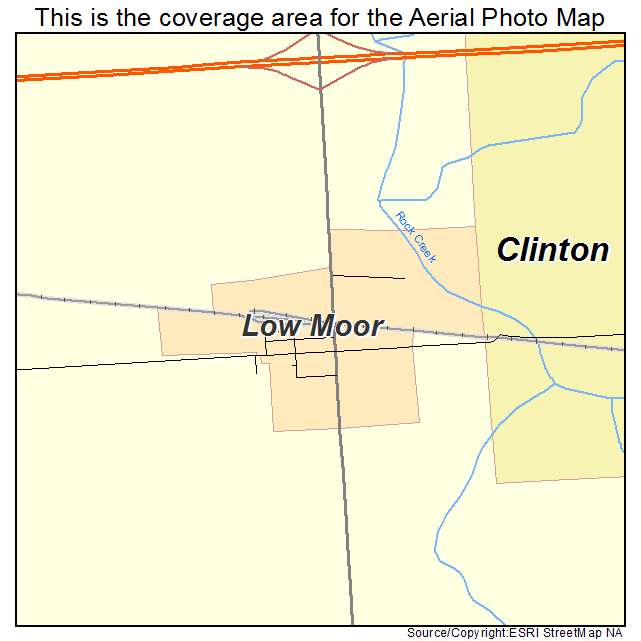Low Moor, IA location map 