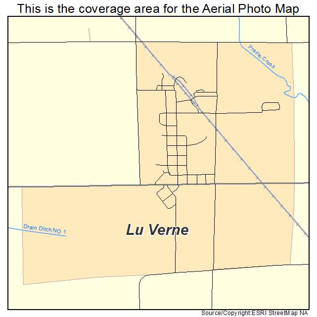 Lu Verne, IA location map 