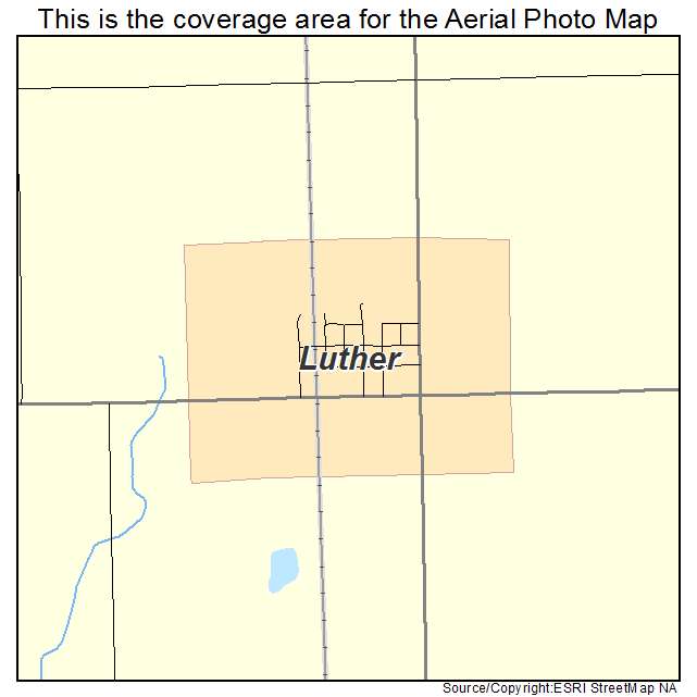 Luther, IA location map 