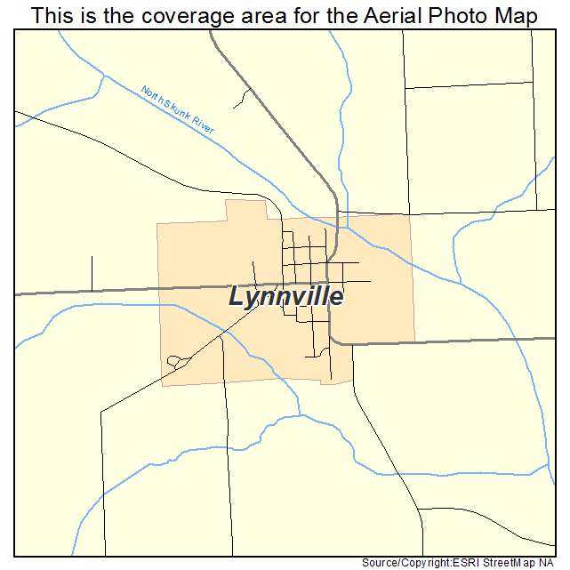 Lynnville, IA location map 