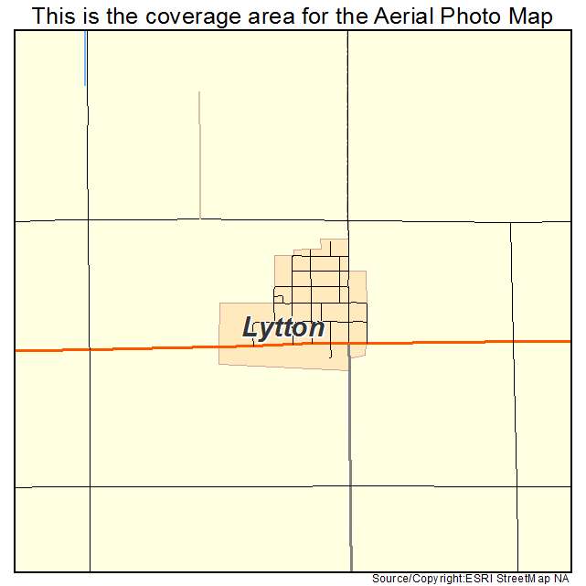 Lytton, IA location map 
