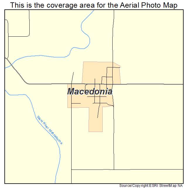 Macedonia, IA location map 