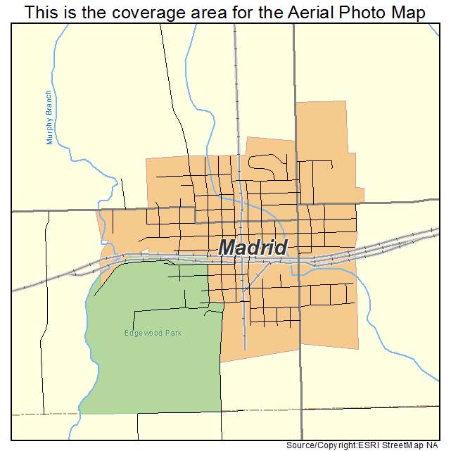 Madrid, IA location map 