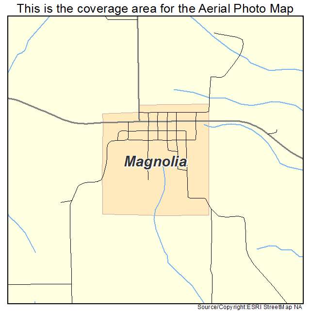 Magnolia, IA location map 