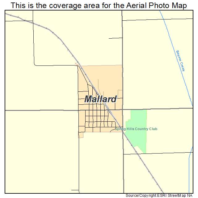 Mallard, IA location map 