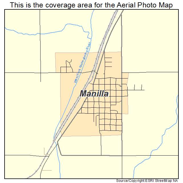 Manilla, IA location map 