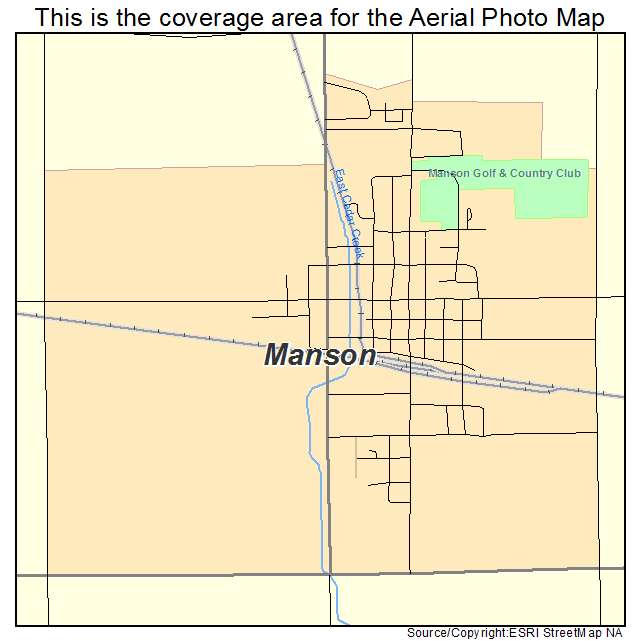 Manson, IA location map 