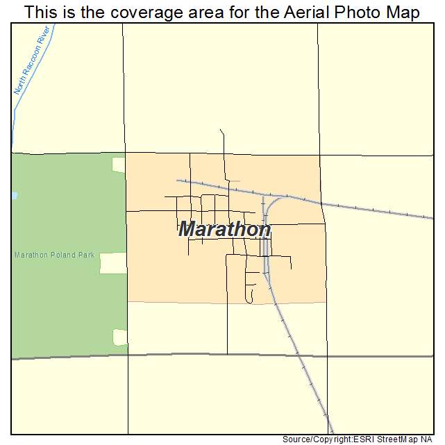 Marathon, IA location map 