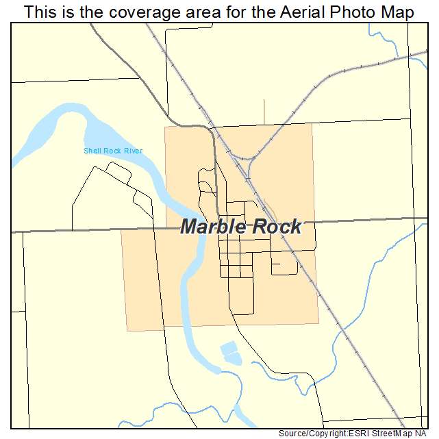 Marble Rock, IA location map 