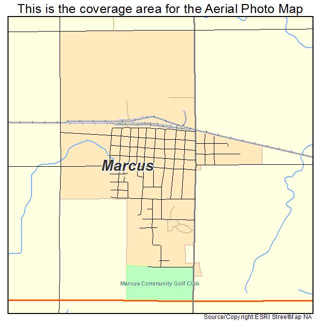 Marcus, IA location map 