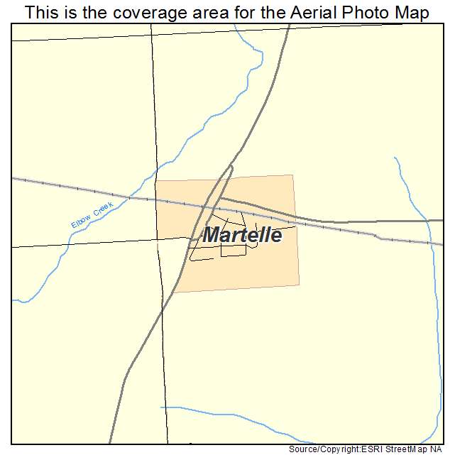Martelle, IA location map 
