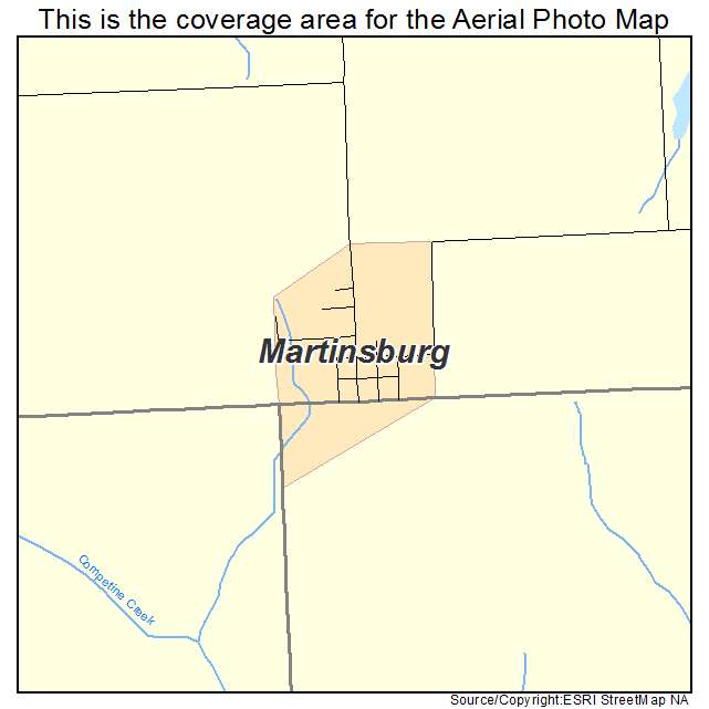 Martinsburg, IA location map 