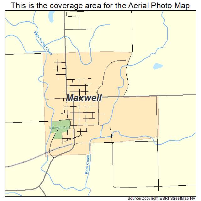 Maxwell, IA location map 