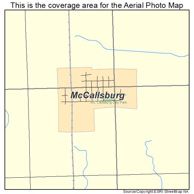 McCallsburg, IA location map 