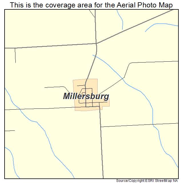 Millersburg, IA location map 