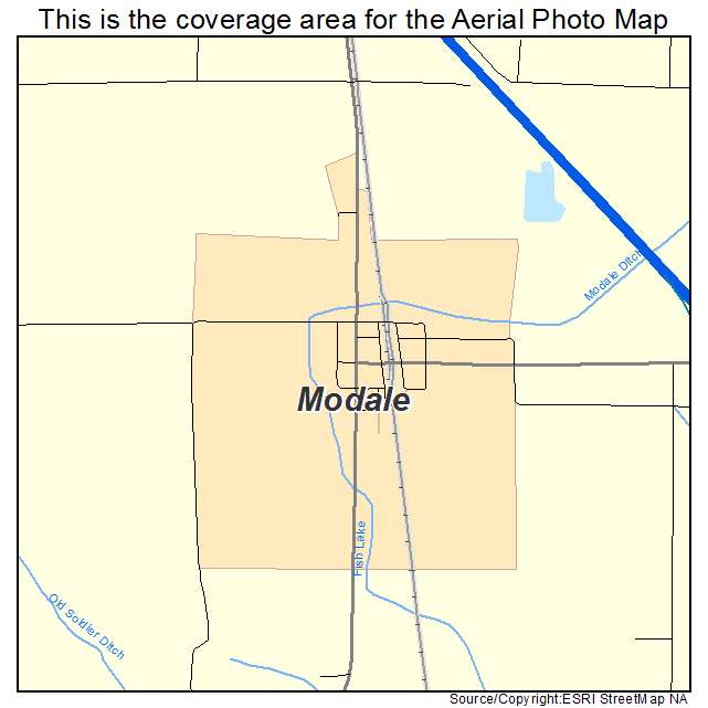 Modale, IA location map 