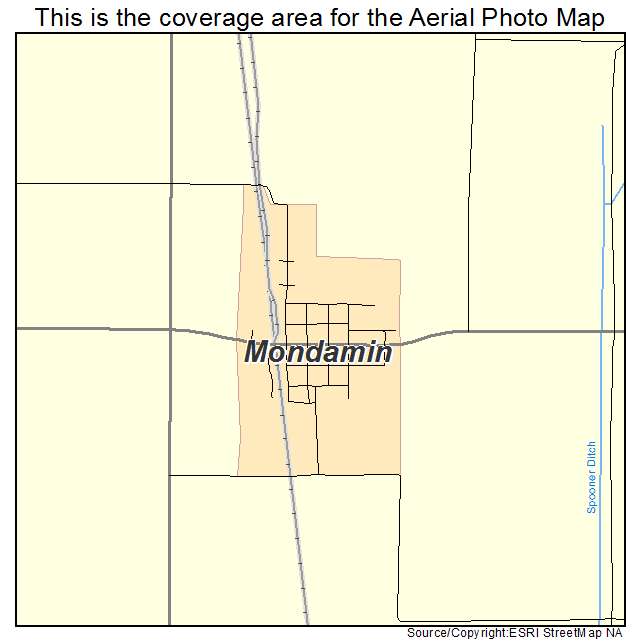 Mondamin, IA location map 