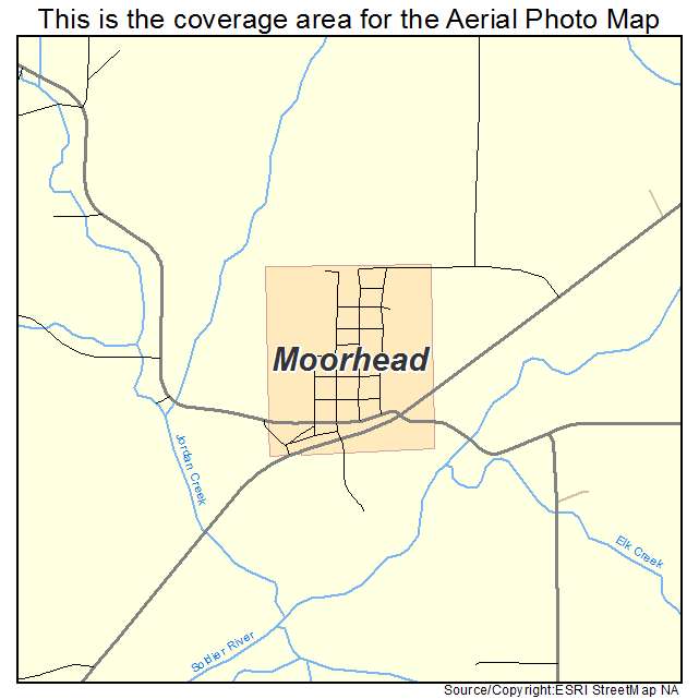 Moorhead, IA location map 