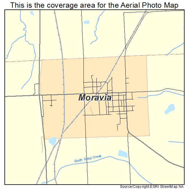 Moravia, IA location map 