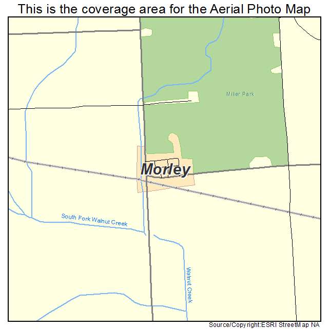 Morley, IA location map 