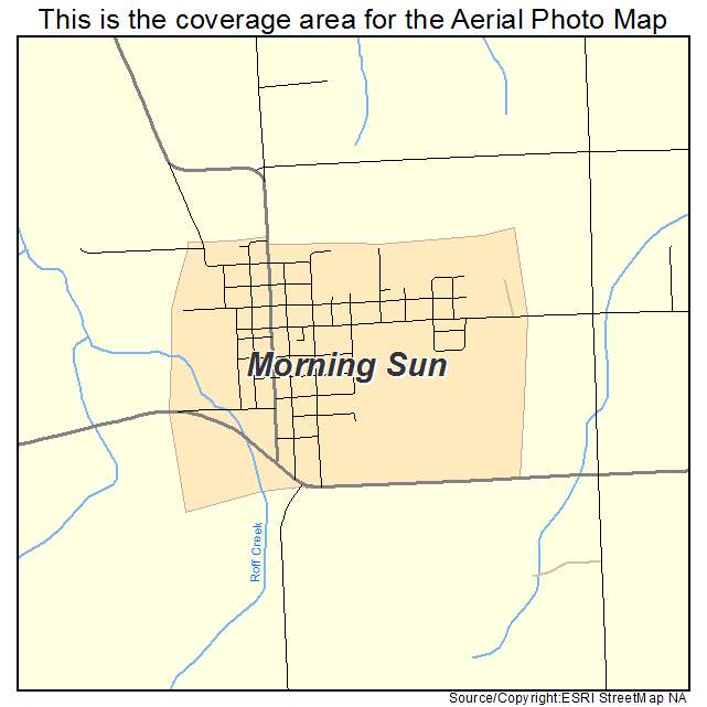 Morning Sun, IA location map 