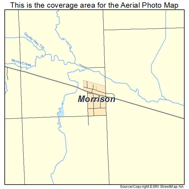 Morrison, IA location map 