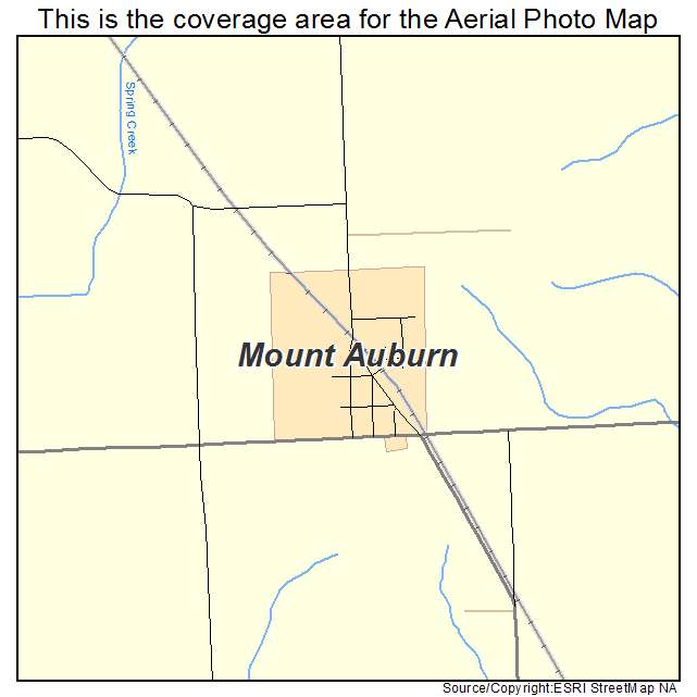 Mount Auburn, IA location map 