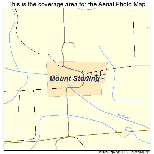 Mount Sterling, IA location map 