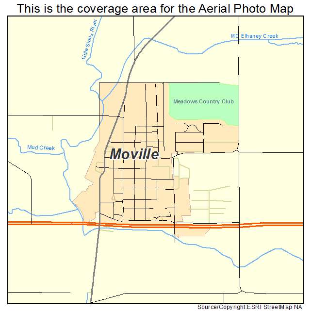 Moville, IA location map 