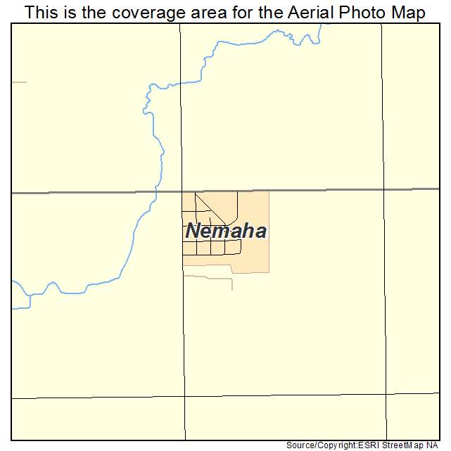 Nemaha, IA location map 