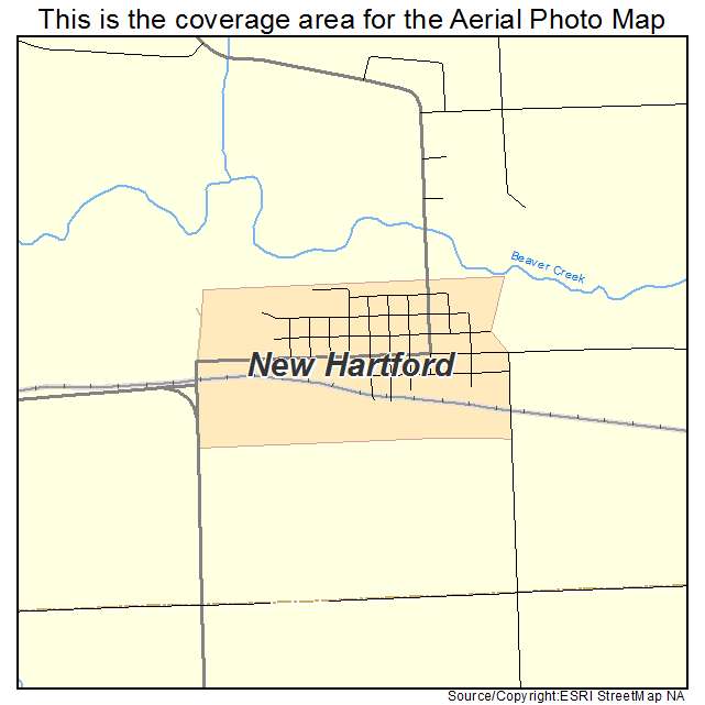 New Hartford, IA location map 