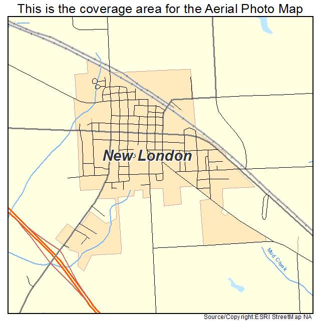 New London, IA location map 