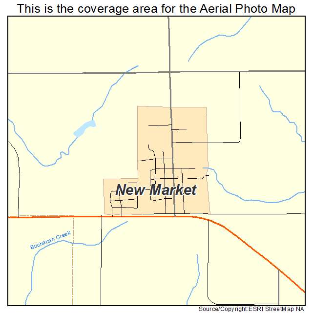 New Market, IA location map 